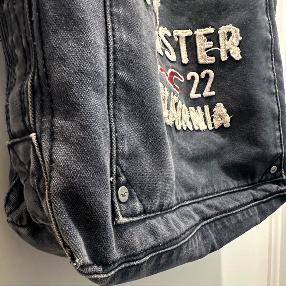 Vintage Hollister Dark Blue and Cream Tote Bag - Picture 3 of 9